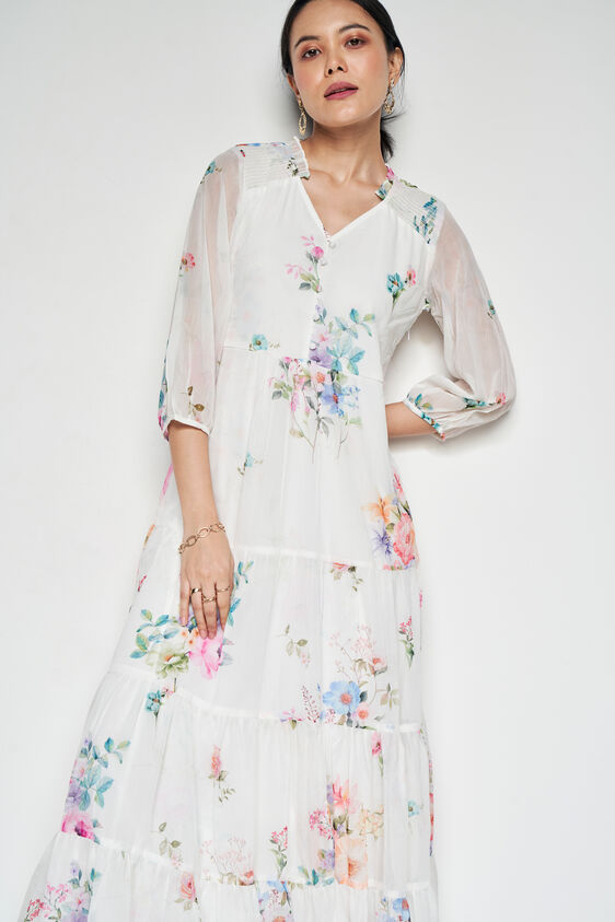 Flora Fit And Flare Gown, Multi Color, image 3